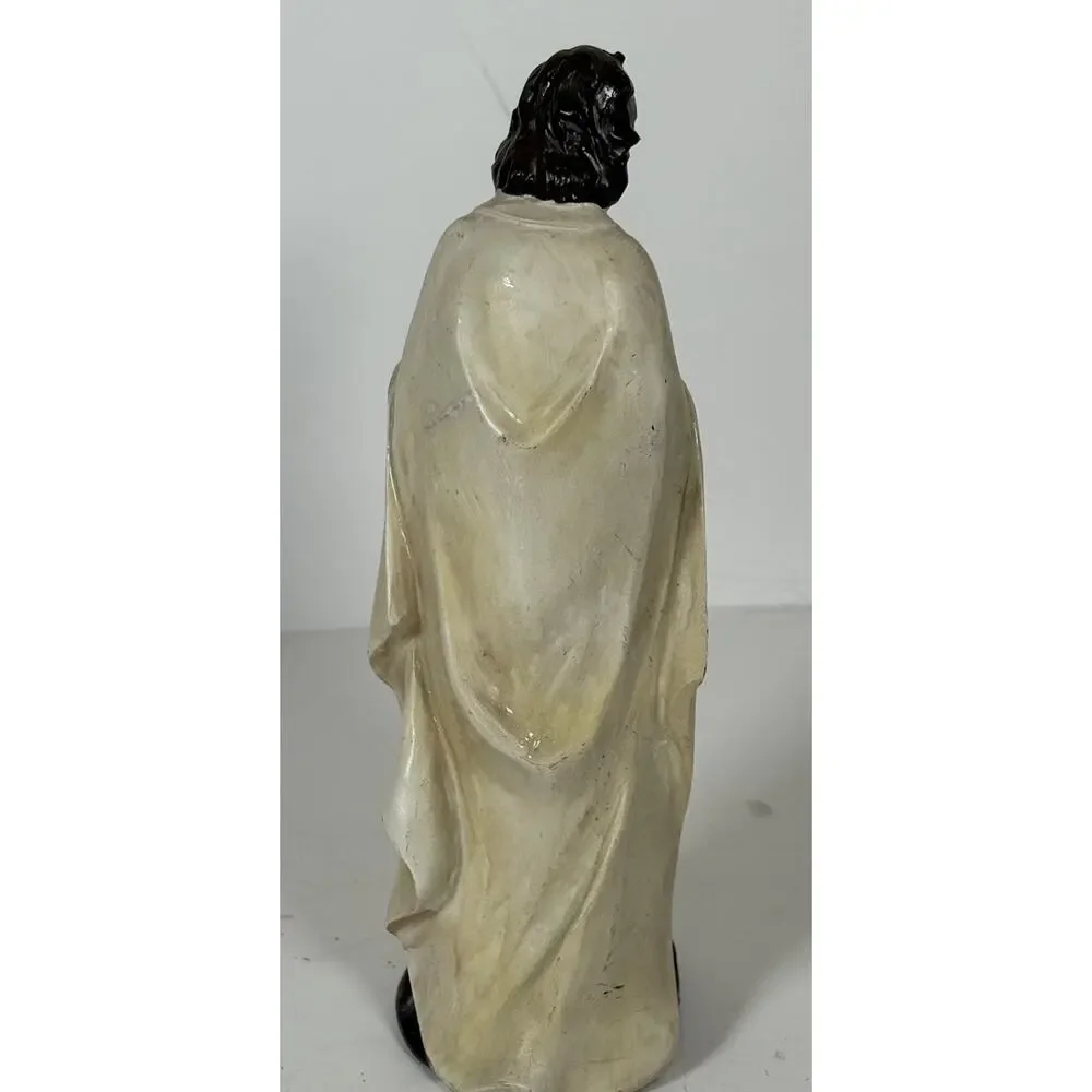 Shepherd holding Lamb Figurine Nativity Manager Religious Christmas Decor 9.5H